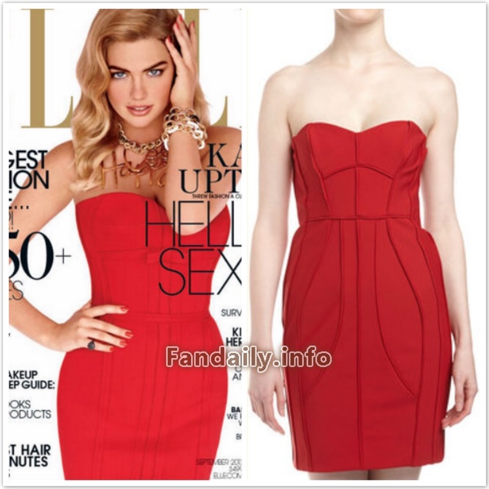 Valentine’s Red Dress Strapless